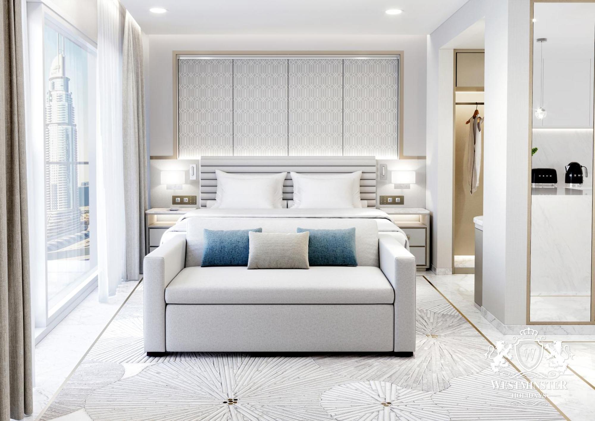 Westminster Dubai Mall Екстериор снимка A rendering of a bedroom in a Signature Suite